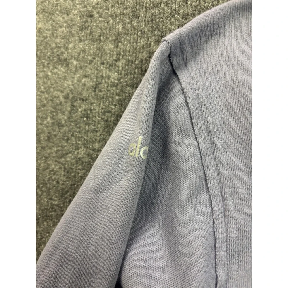 Alo Yoga Mock Neck Sweatshirt Women Size S Lavender Purple Fleece Pullover